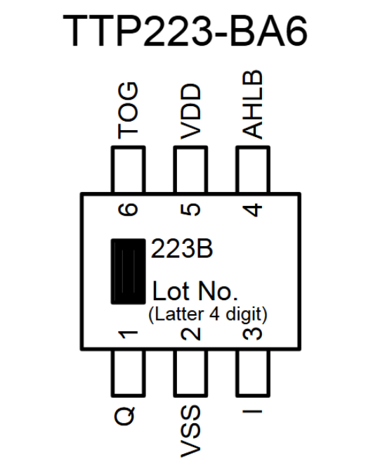 TTP223 pinout